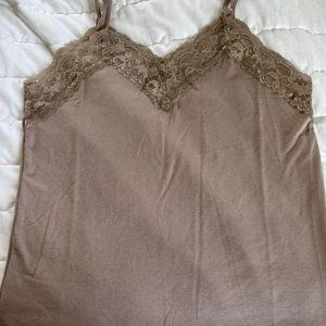 POL Lace Trim Cami Top - MEDIUM